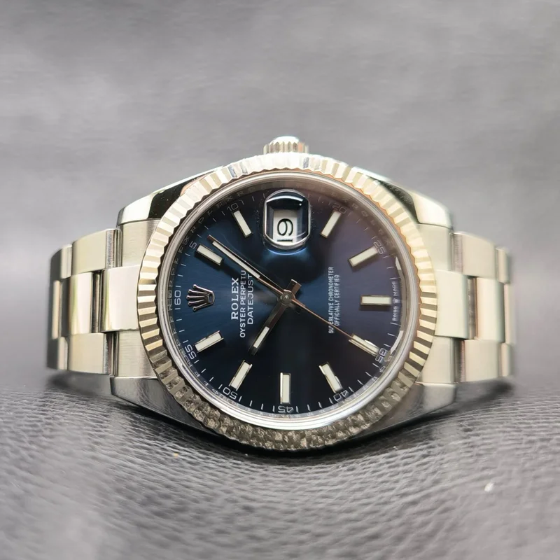 Datejust 41 Stainless Steel Fluted / Oyster / Blue