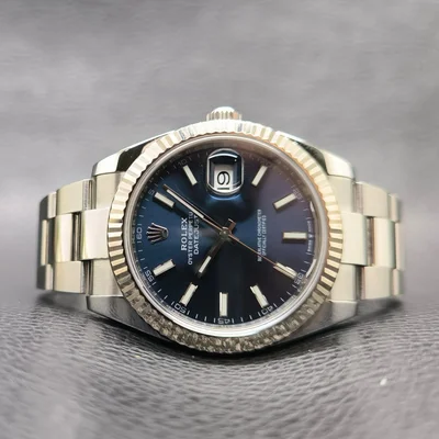 Datejust 41 Stainless Steel Fluted / Oyster / Blue