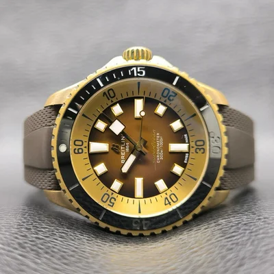 SuperOcean Automatic 44 Bronze / Brown / Rubber