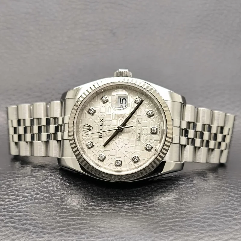 Datejust 36 Stainless Steel Fluted / Jubilee / Silver Computer