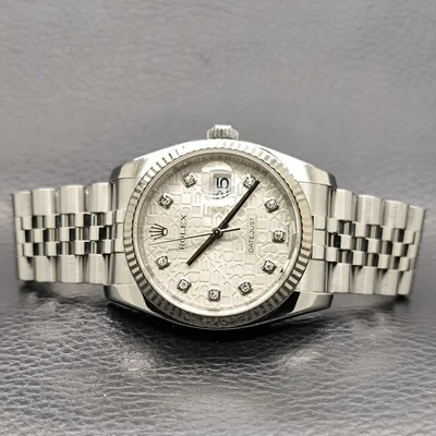Datejust 36 Stainless Steel Fluted / Jubilee / Silver Computer