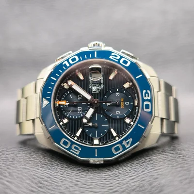 Aquaracer 300M Calibre 16 43 Stainless Steel / Blue / Bracelet