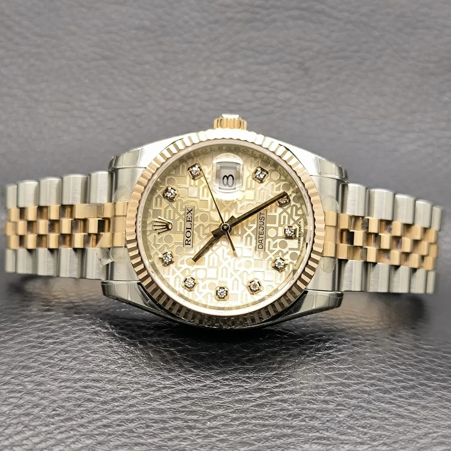 Datejust 36 Rolesor Everose Fluted / Jubilee / Silver Computer