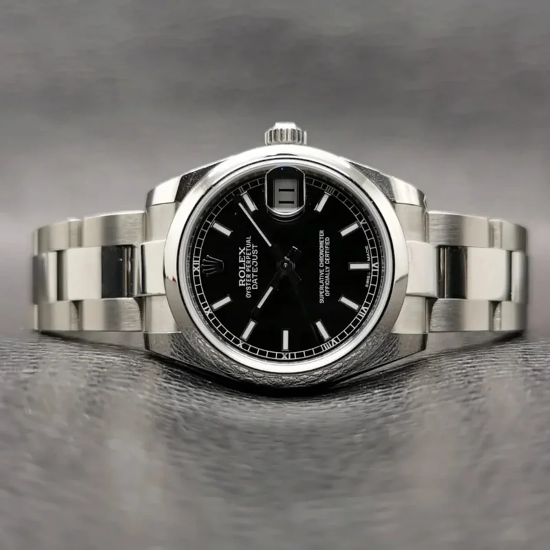 Datejust 31 Stainless Steel Domed / Oyster / Black