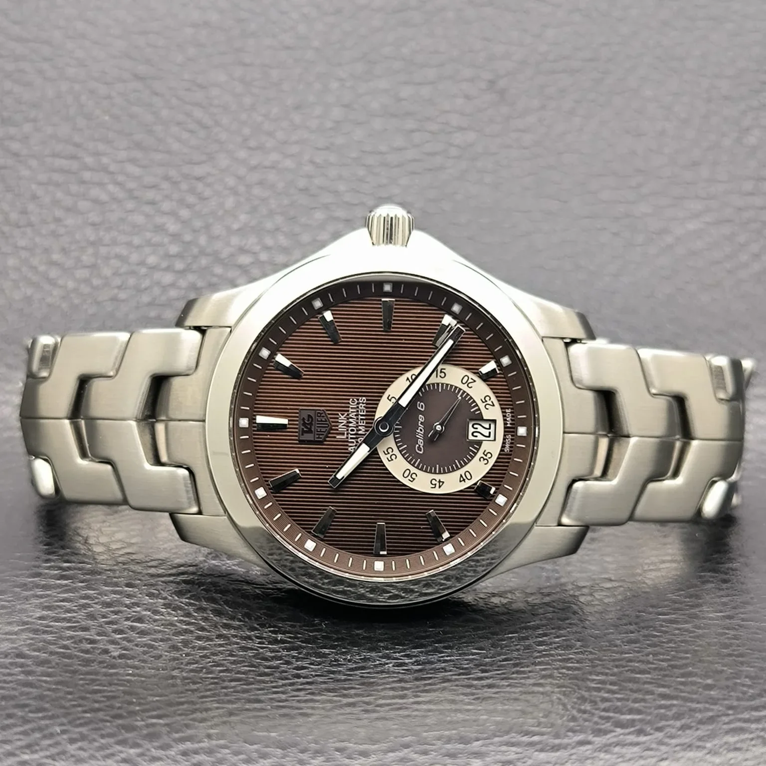 Link Calibre 6 Stainless Steel / Brown