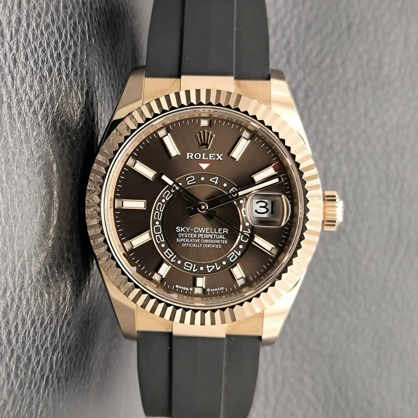 Sky-Dweller Everose / Chocolate / OysterFlex