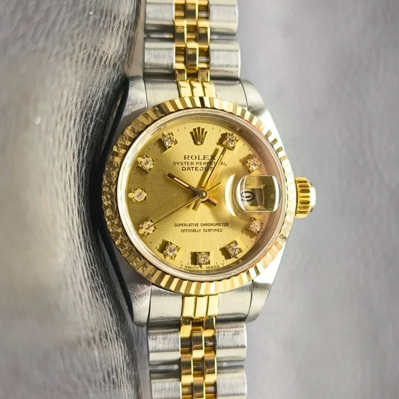 Lady-Datejust 26 Two Tone Yellow Gold / Jubilee / Champagne / Diamond
