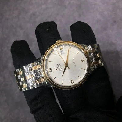 De Ville Prestige Co-Axial 36.8 Stainless Steel / Red Gold / Silver / Diamond / Bracelet