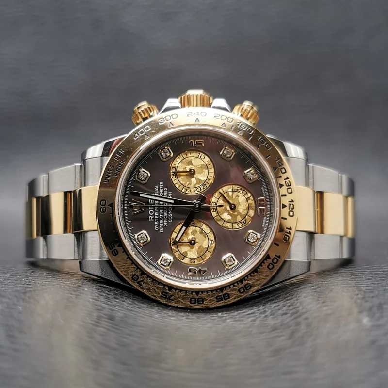 Thumb Cosmograph Daytona Stainless Steel / Yellow Gold / Black MOP Diamond
