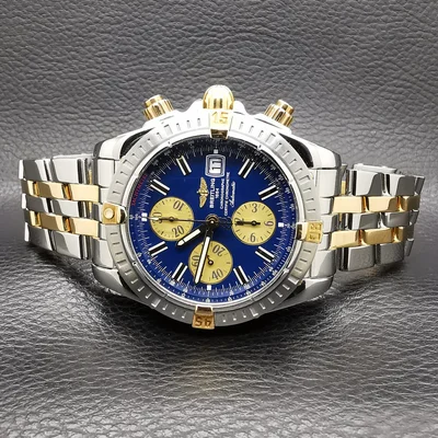 Chronomat Evolution Stainless Steel / Yellow Gold / Blue