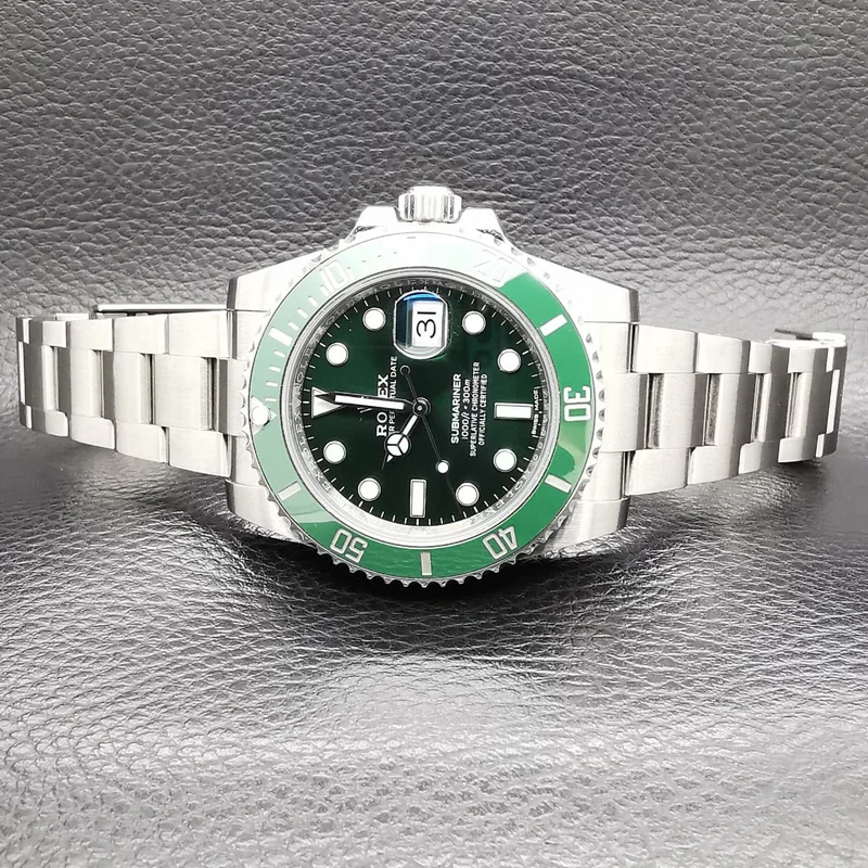 Thumb Submariner Date Stainless Steel / Green / Cerachom