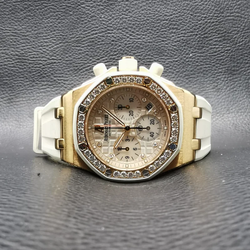 Thumb Royal Oak OffShore 26048 Lady Chronograph Pink Gold / White