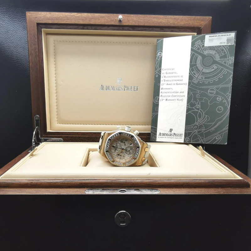 Thumb Royal Oak OffShore 26048 Lady Chronograph Pink Gold / White