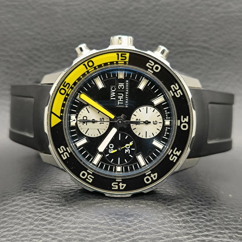 Thumb Aquatimer Chronograph Stainless Steel / Black / Rubber