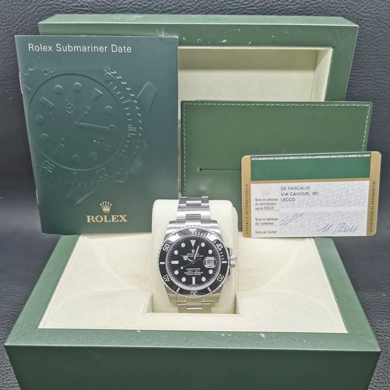 Thumb Submariner Date Stainless Steel / Black / Cerachom