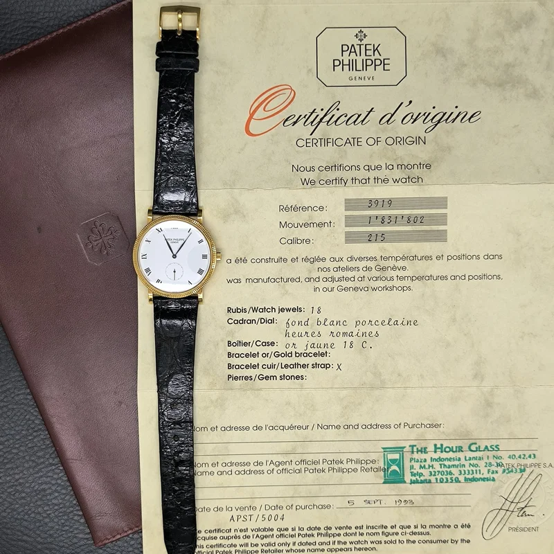 Thumb Calatrava 3919 Yellow Gold / White 