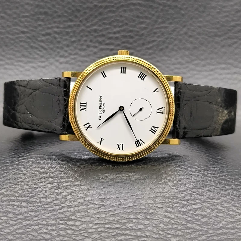 Calatrava 3919 Yellow Gold / White 