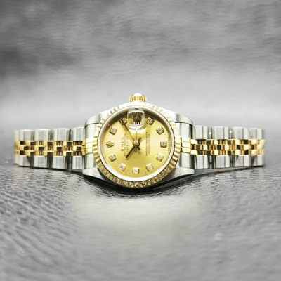 Lady-Datejust 26 Two Tone Yellow Gold / Jubilee / Champagne / Diamond
