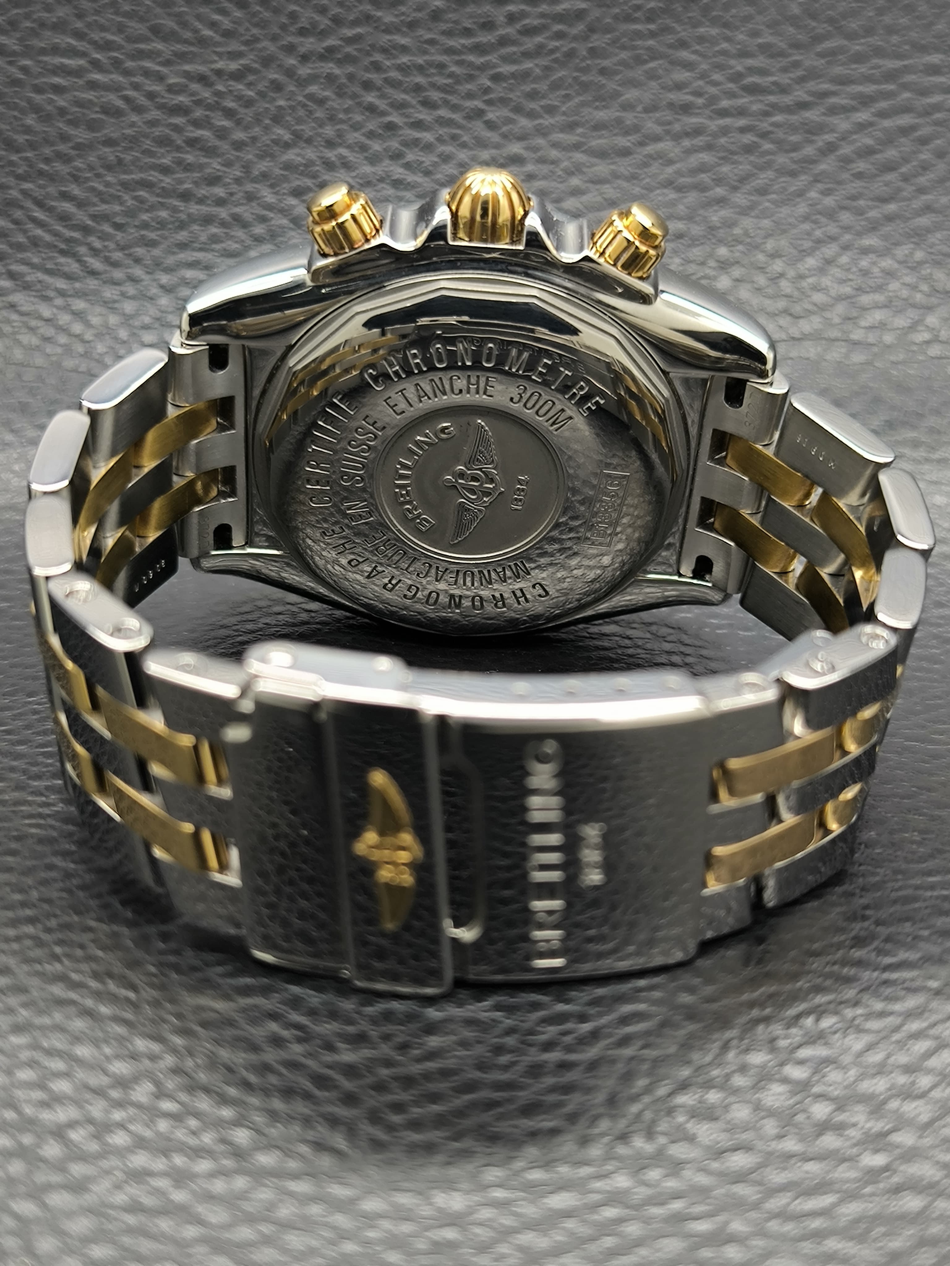 Jual Breitling Chronomat Evolution Stainless Steel Yellow Gold Blue  B1335611/C648 Original