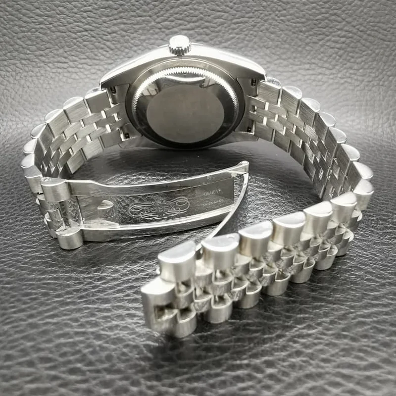 Thumb Datejust 36 Stainless Steel Fluted / Jubilee / Silver Computer