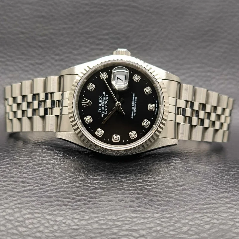 Thumb Datejust 36 16234 Steel / Black / Stick / Jubilee