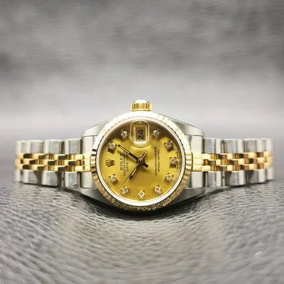 Lady-Datejust 26 Two Tone Yellow Gold / Jubilee / Champagne / Diamond