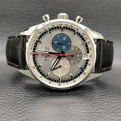 El Primero Chronomaster 42 Stainless Steel / Silver / Alligator