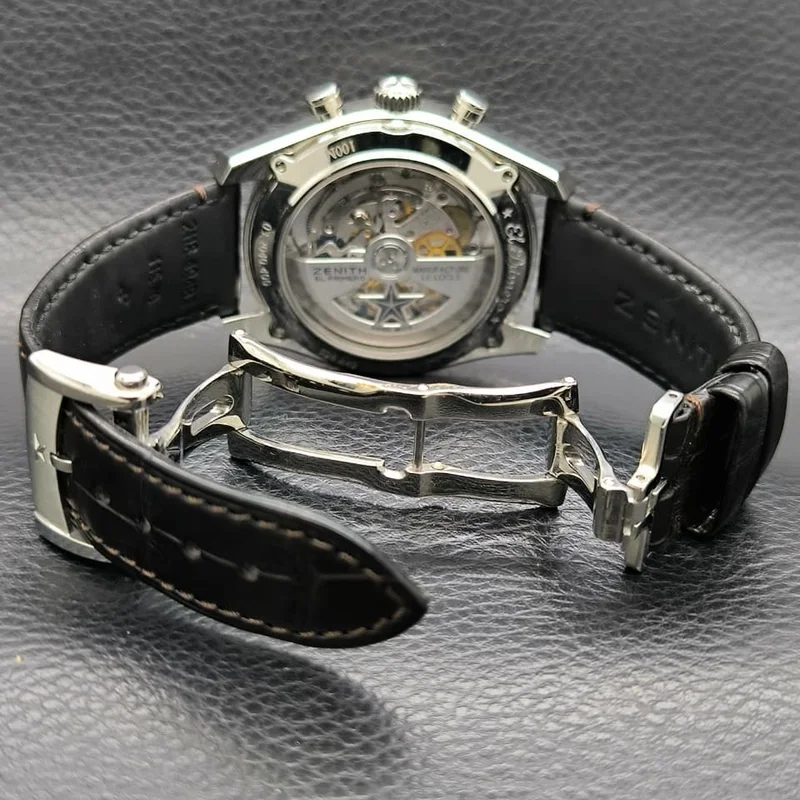 Thumb El Primero Chronomaster 42 Stainless Steel / Silver / Alligator