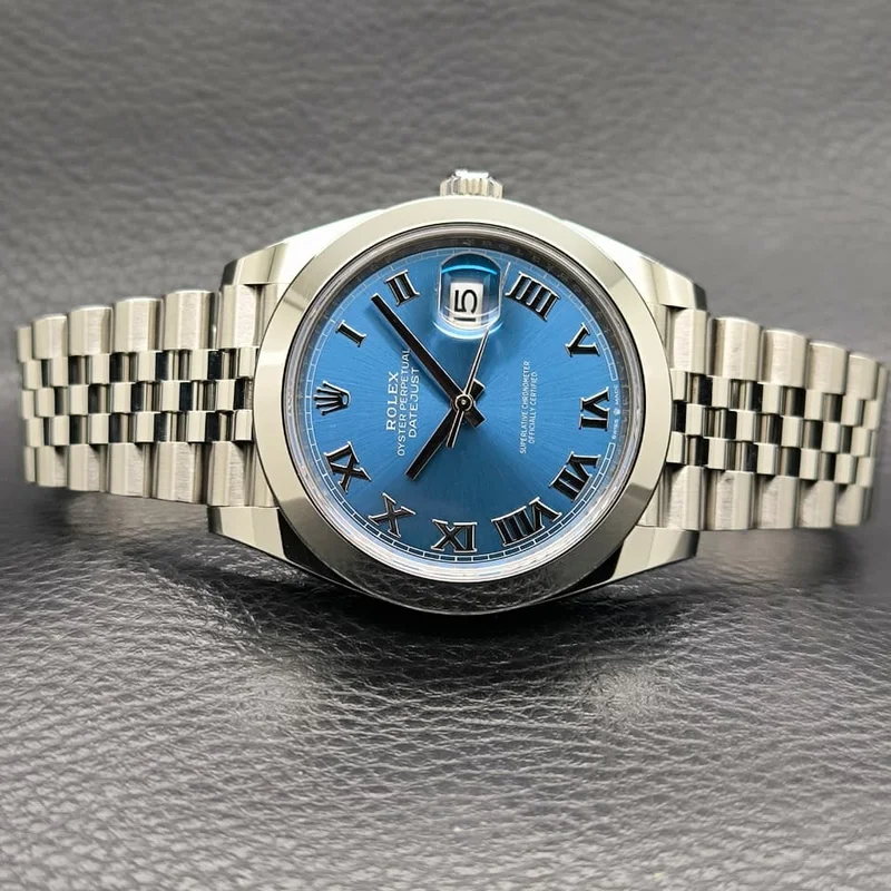 Datejust 41 Stainless Steel Smooth / Jubilee / Blue Roman
