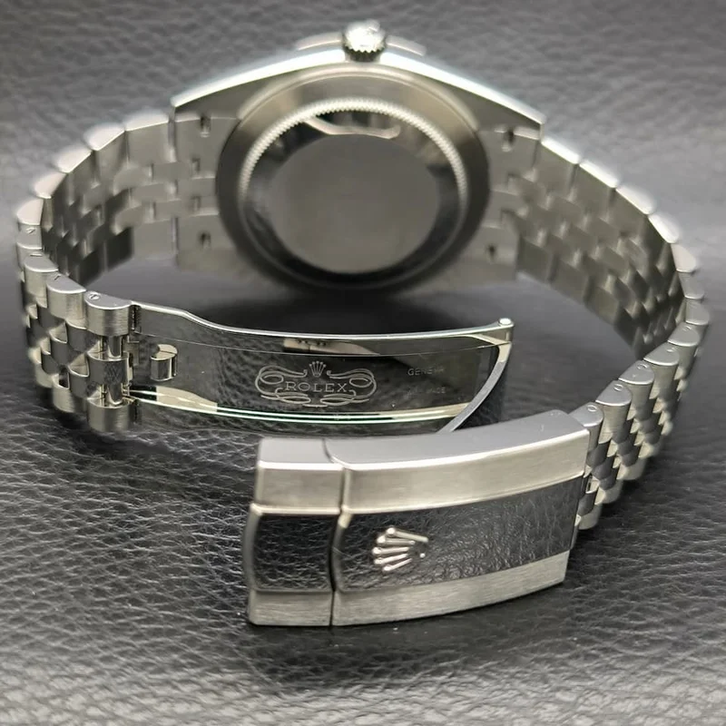 Thumb Datejust 41 Stainless Steel Smooth / Jubilee / Blue Roman