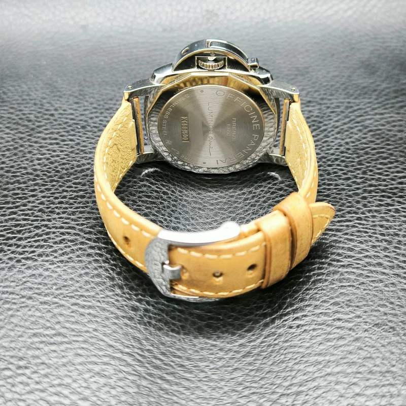 Thumb Luminor Due 38 Automatic Stainless Steel / Grey