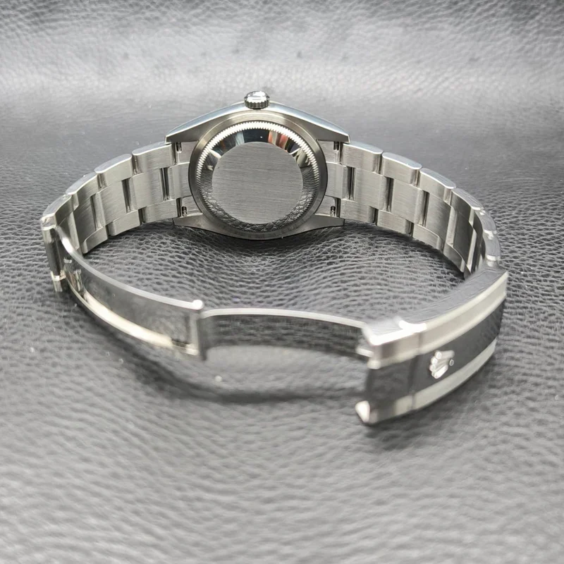 Thumb Datejust 36 Stainless Steel / Fluted / Blue-Diamond / Oyster