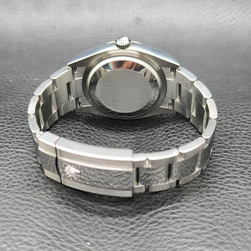 Thumb Datejust 36 Stainless Steel / Fluted / Blue-Diamond / Oyster