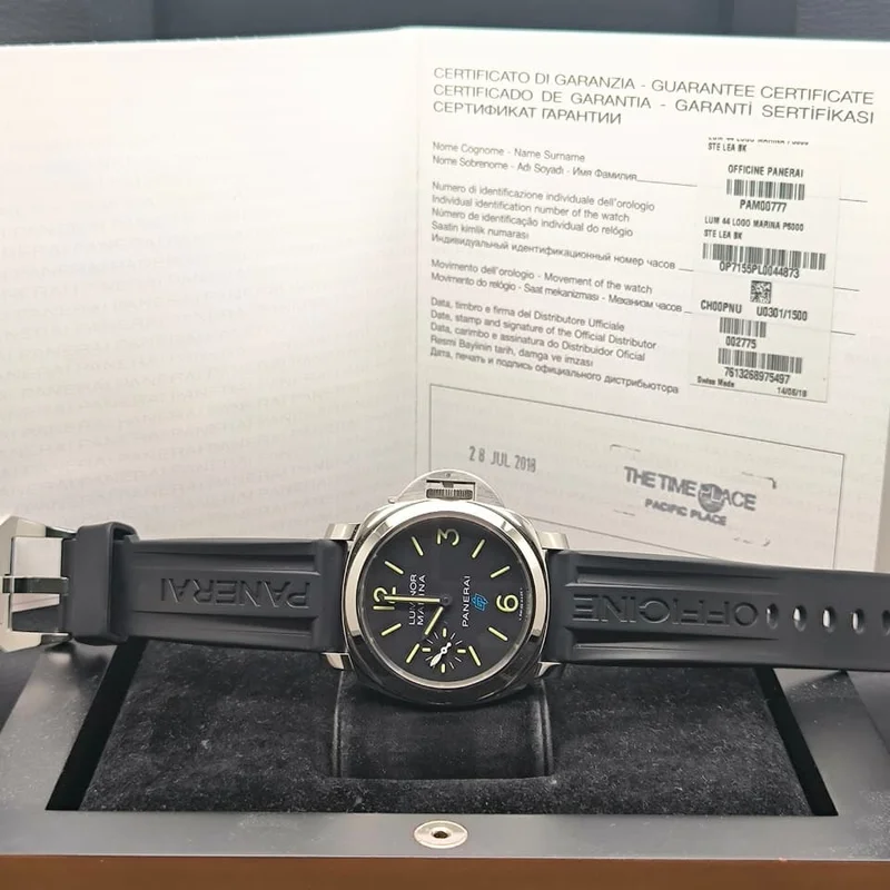 Thumb Luminor Marina Logo 3 Days Black / Blue OP