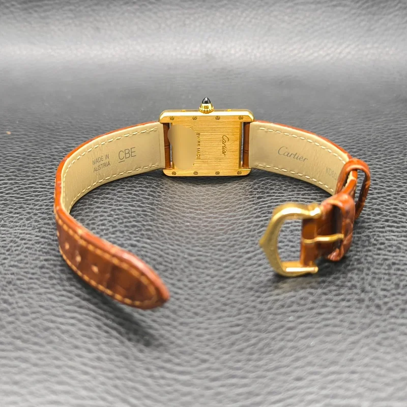 Thumb Tank Louis Cartier Small Quartz Yellow Gold / Silver