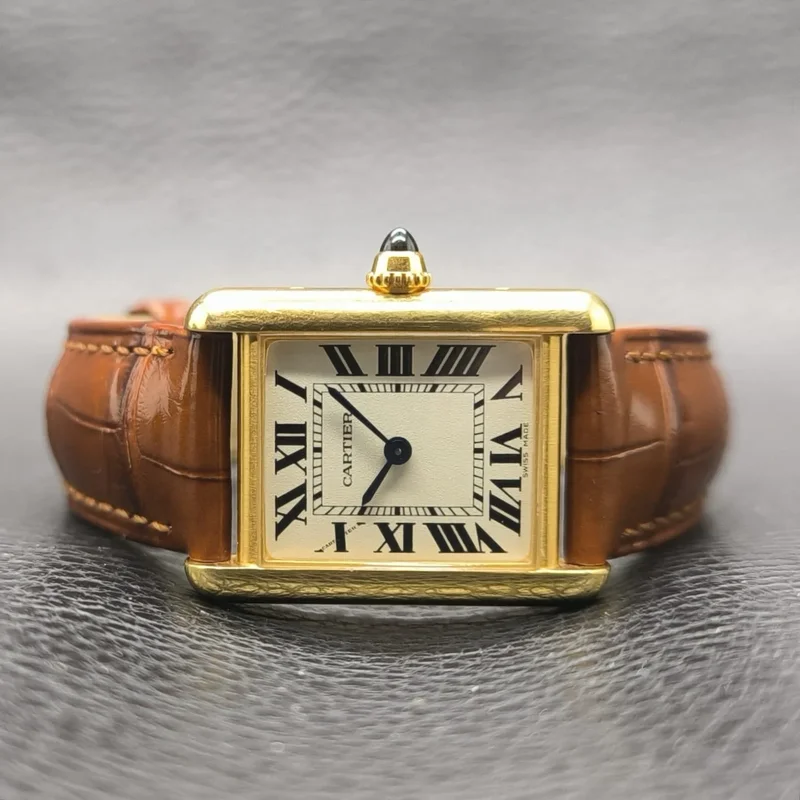 Tank Louis Cartier Small Quartz Yellow Gold / Silver