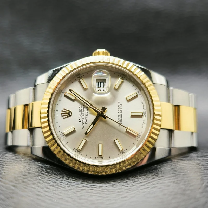 Datejust 41 Rolesor Yellow Fluted / Oyster / Silver