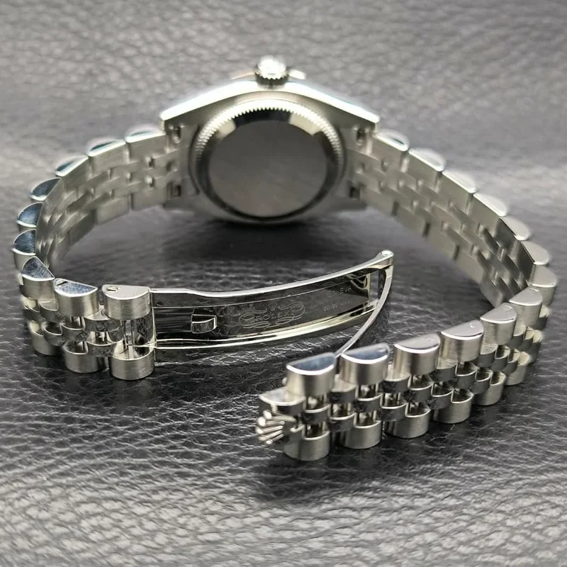 Thumb Lady-Datejust 26 Fluted Silver Diamonds Jubilee