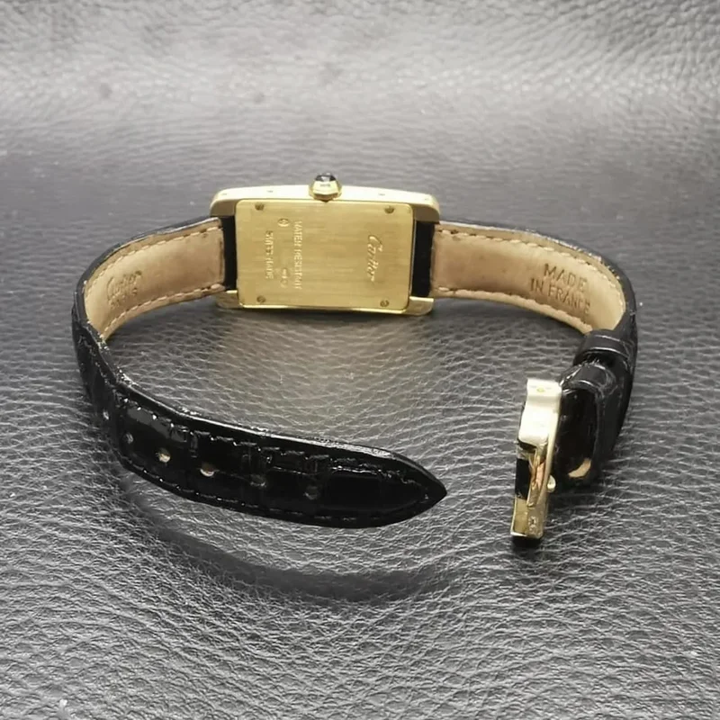 Thumb Tank Américaine Yellow Gold Quartz