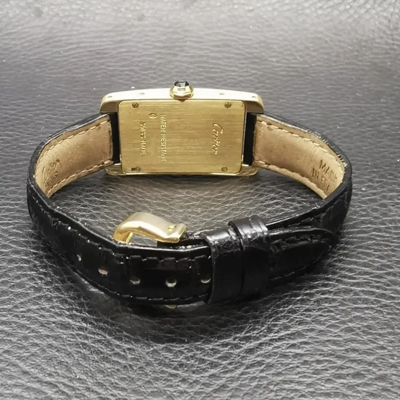 Thumb Tank Américaine Yellow Gold Quartz