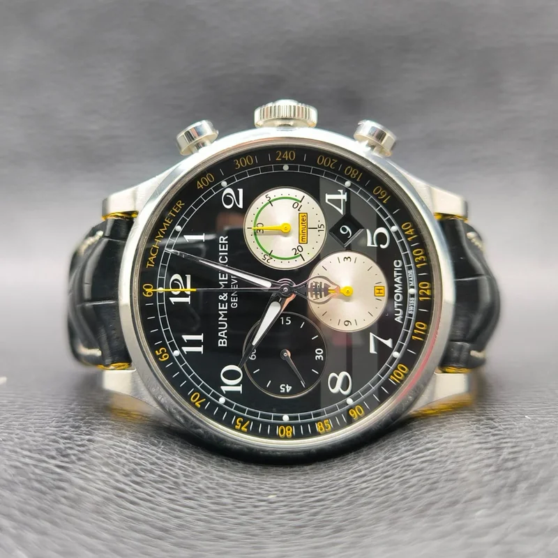 Capeland Chronograph 44 Black / Alligator