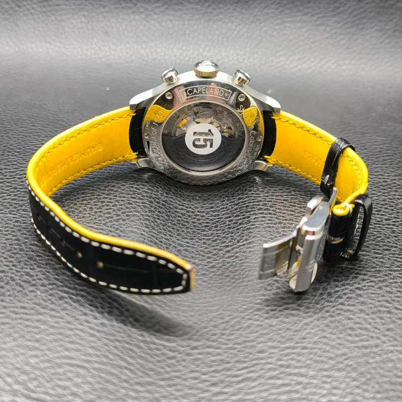 Thumb Capeland Chronograph 44 Black / Alligator