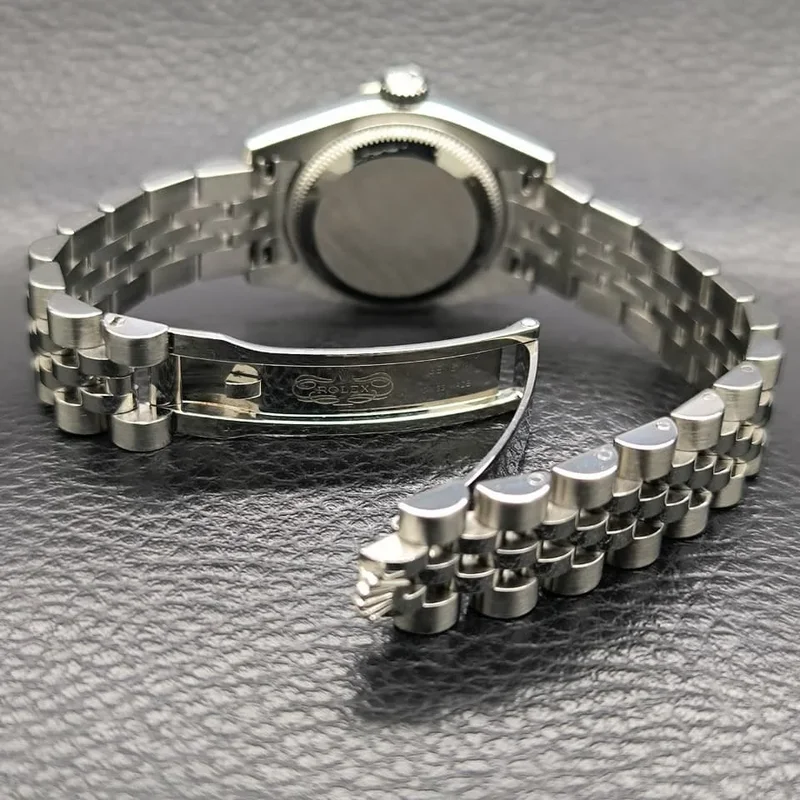 Thumb Lady-Datejust 26 Fluted Silver Diamonds Jubilee