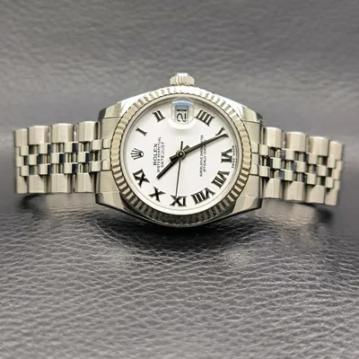 Datejust 31 Stainless Steel Fluted / Jubilee / White - Roman