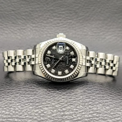 Lady-Datejust 26 Fluted Black Jubilee