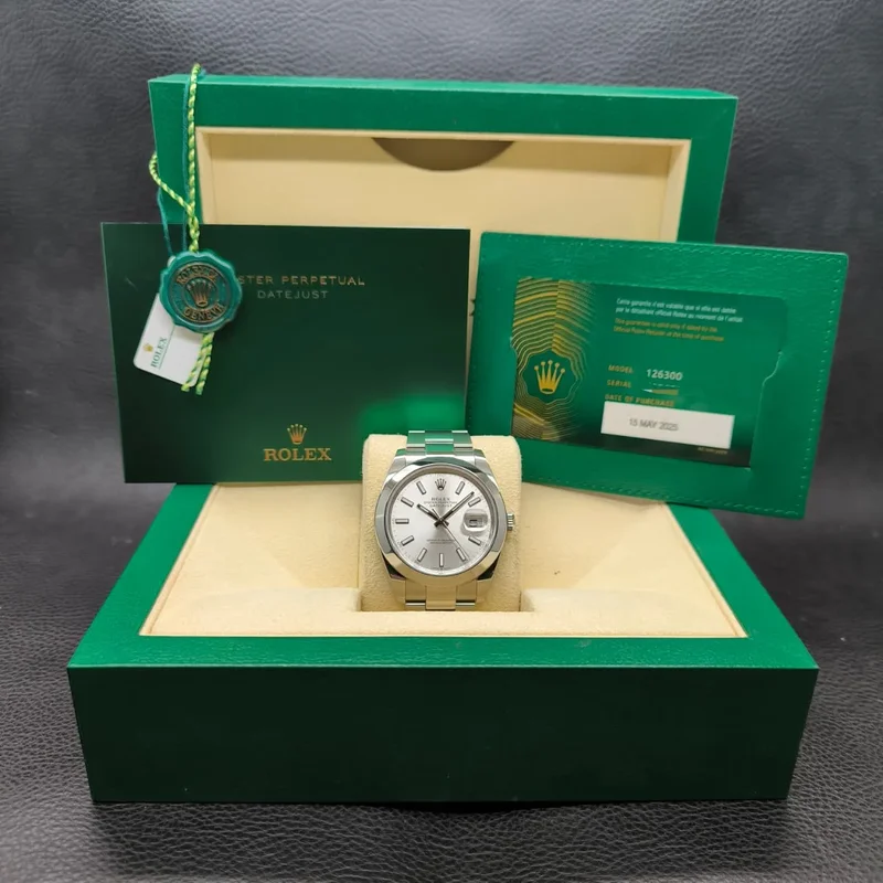 Thumb Datejust 41 Stainless Steel Smooth / Oyster / Silver