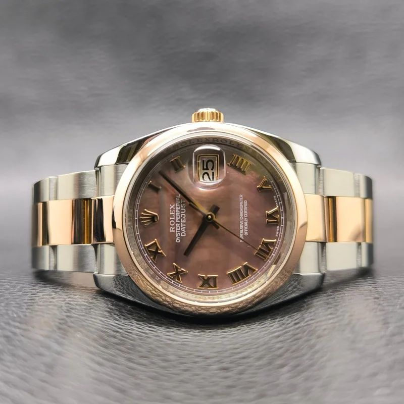 Datejust 36 Rolesor Everose Domed / Oyster / Steel Roman
