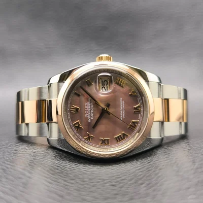 Datejust 36 Rolesor Everose Domed / Oyster / Steel Roman