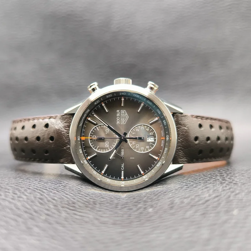 Carrera Calibre 1887 41 Stainless Steel / Brown / 300 SLR
