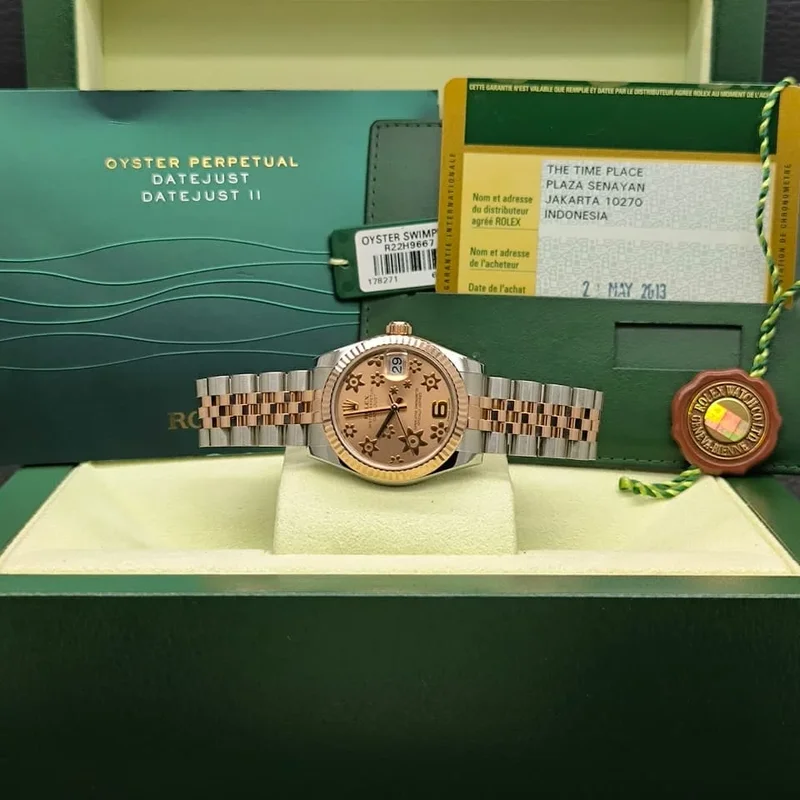 Thumb Datejust 31 Rolesor Everose Fluted / Jubilee / Pink